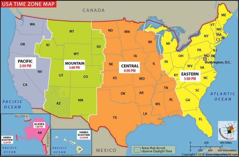 USA Time Zone Map | Time zone map, Us map, Map What Are The Long Term Effects Of Stress On Health