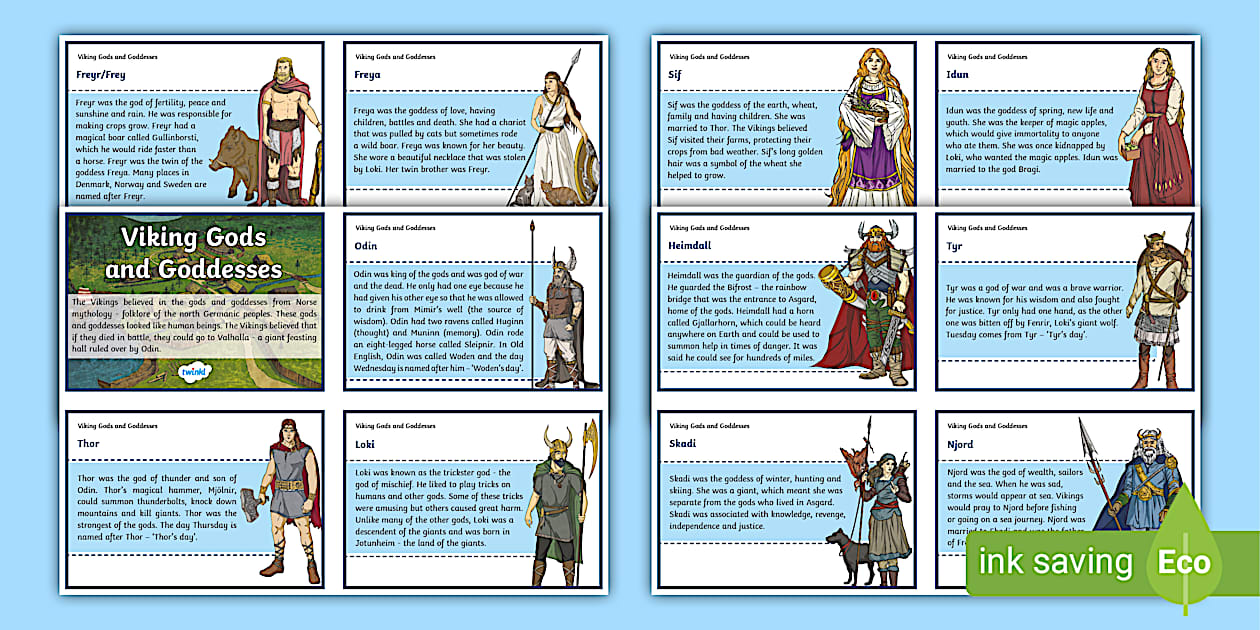 Viking Gods and Goddesses Fact Cards | Viking Gods for Kids How To Increase Sales On E-Commerce Websites